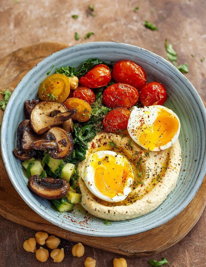 Read more about the article My Go-To Sunshine Breakfast: The Mediterranean Harvest Bowl You Need to Try!