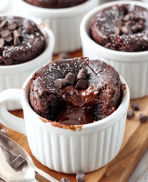 One-Bowl Low-Carb Chocolate Lava Cake Recipe