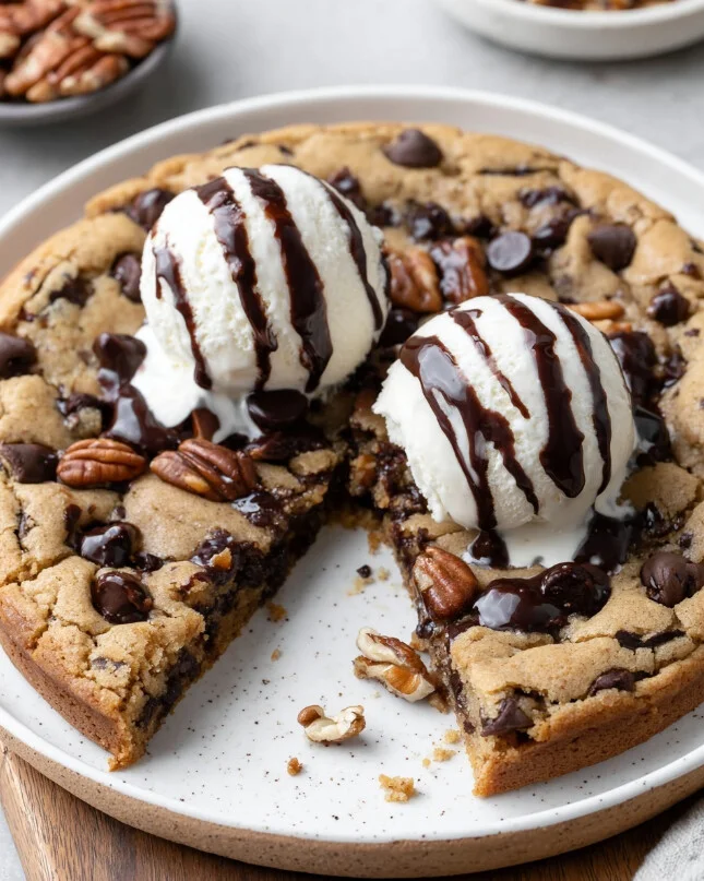 Easy One-Bowl Keto Skillet Chocolate Chip Cookie Recipe